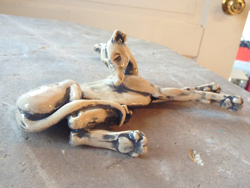 Small Greyhound sculpture ©2012 Sarah Regan Snavely Small Greyhound sculpture ©2012 Sarah Regan Snavely