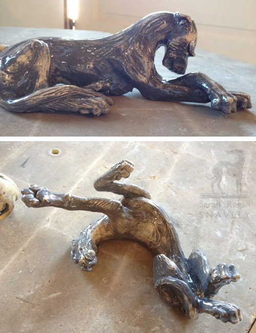 Small Irish Wolfhound sculptures @2012 Sarah Regan Snavely Small Irish Wolfhound sculptures @2012 Sarah Regan Snavely